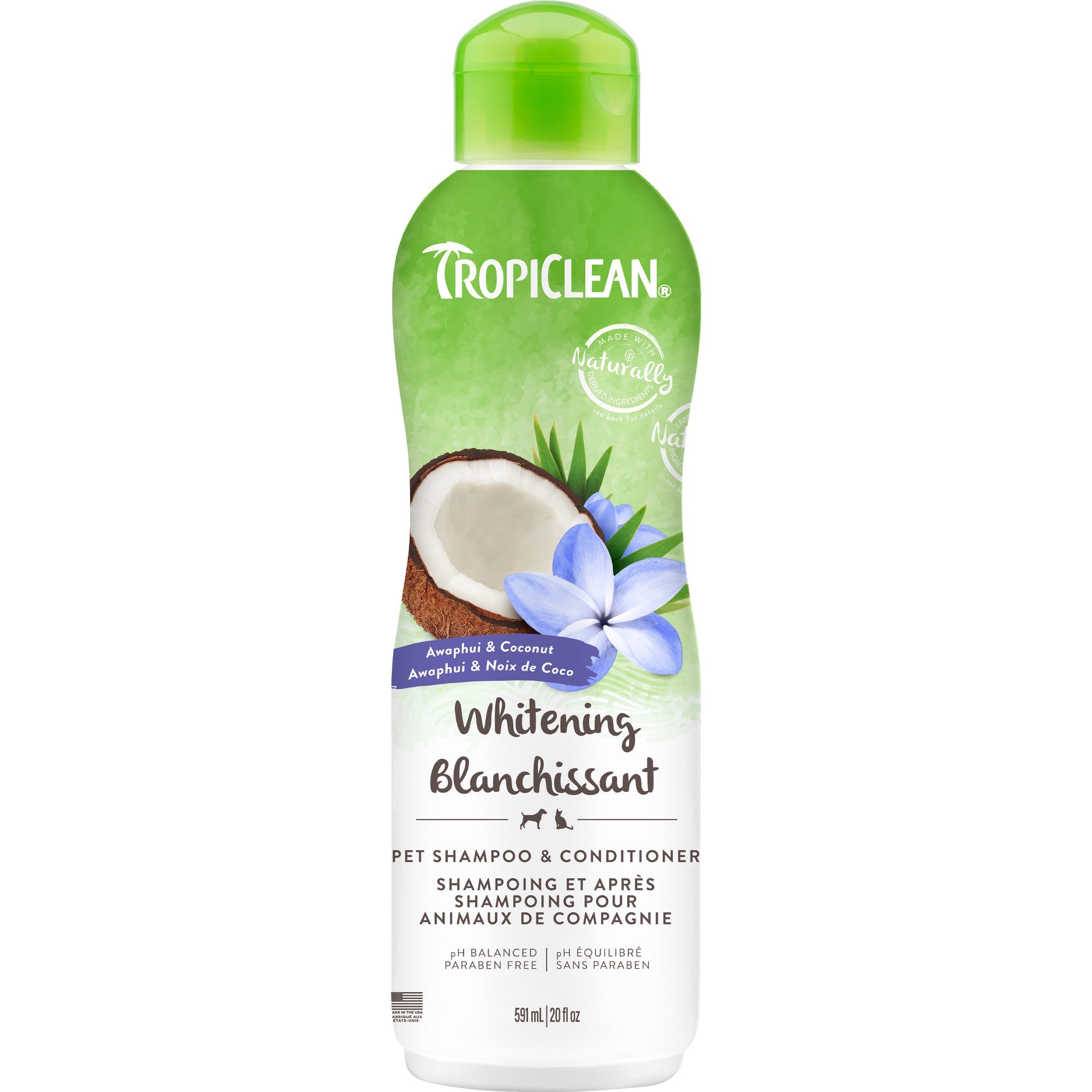 Shampoing Tropiclean Awapuhi &amp; Noix de Coco