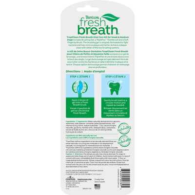 TropiClean Fresh Breath Plaque & Tartar Control Kit for Dogs
