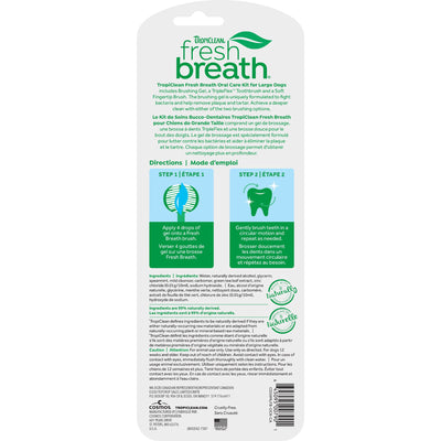 TropiClean Fresh Breath Plaque & Tartar Control Kit for Dogs
