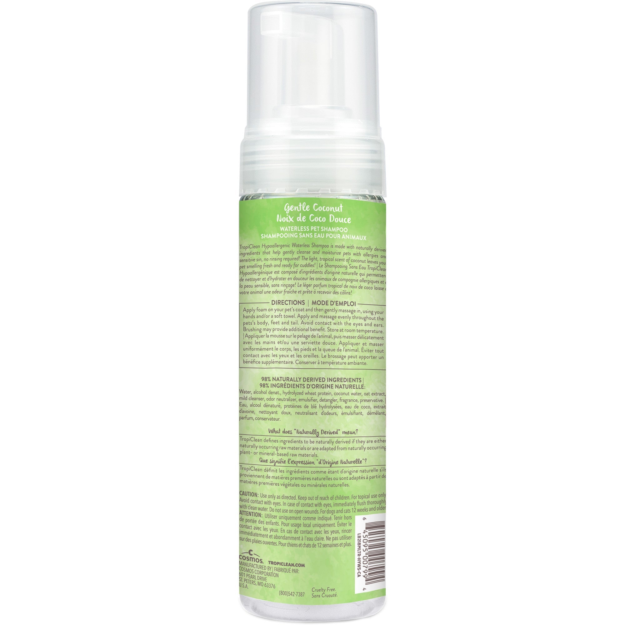TropiClean Hypoallergenic Waterless Shampoo