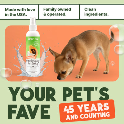 TropiClean Papaya Mist Deodorizing Spray for Pets