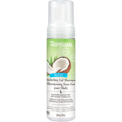 Shampoing réducteur de squames sans eau pour chat Tropiclean