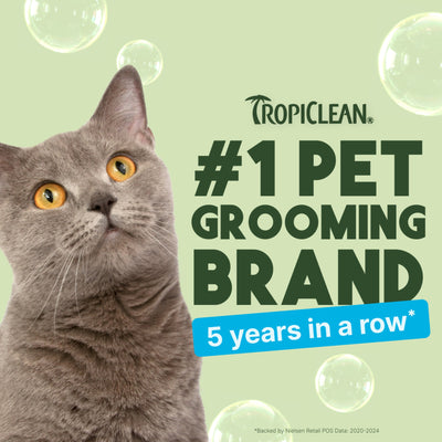 Shampoing réducteur de squames sans eau pour chat Tropiclean