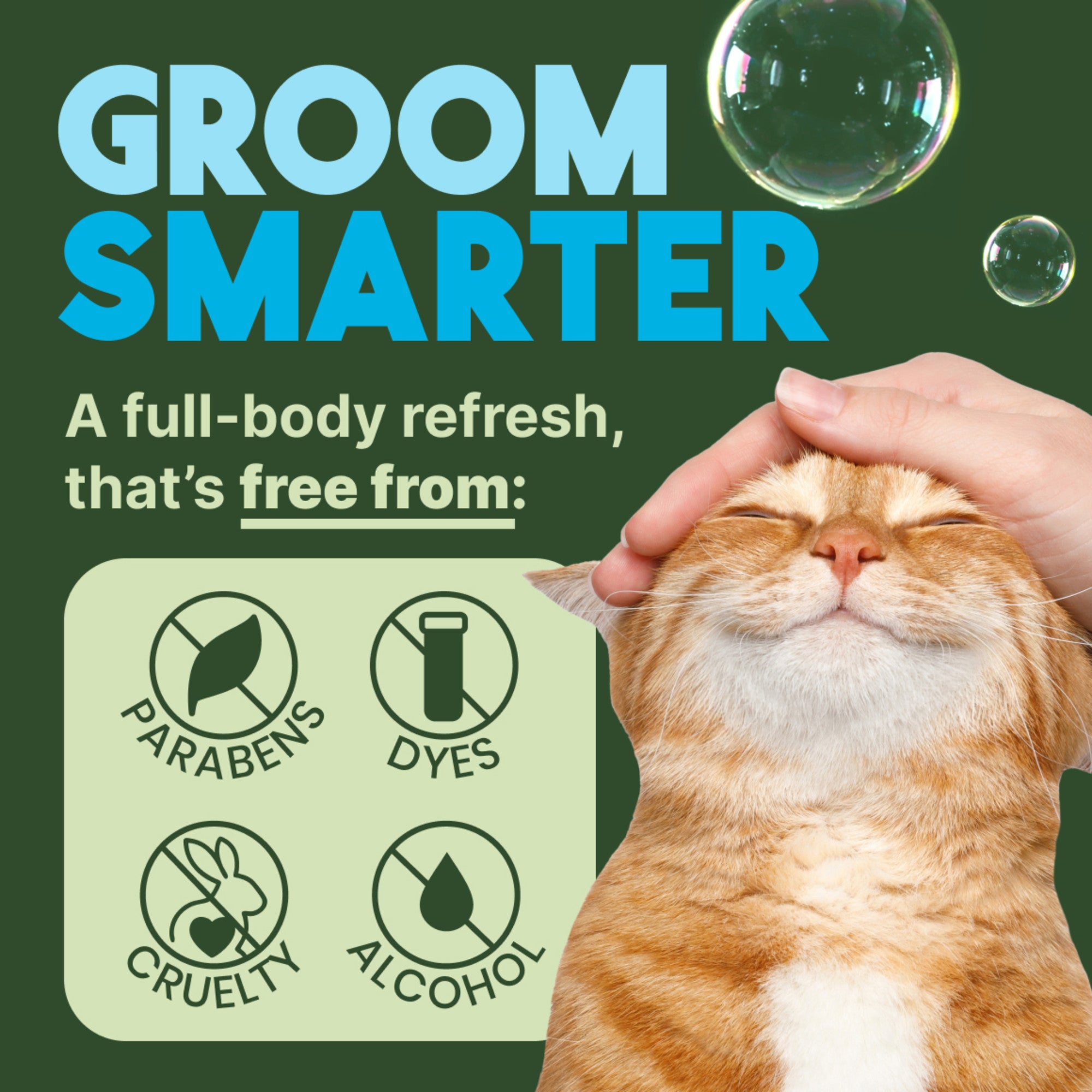Shampoing réducteur de squames sans eau pour chat Tropiclean