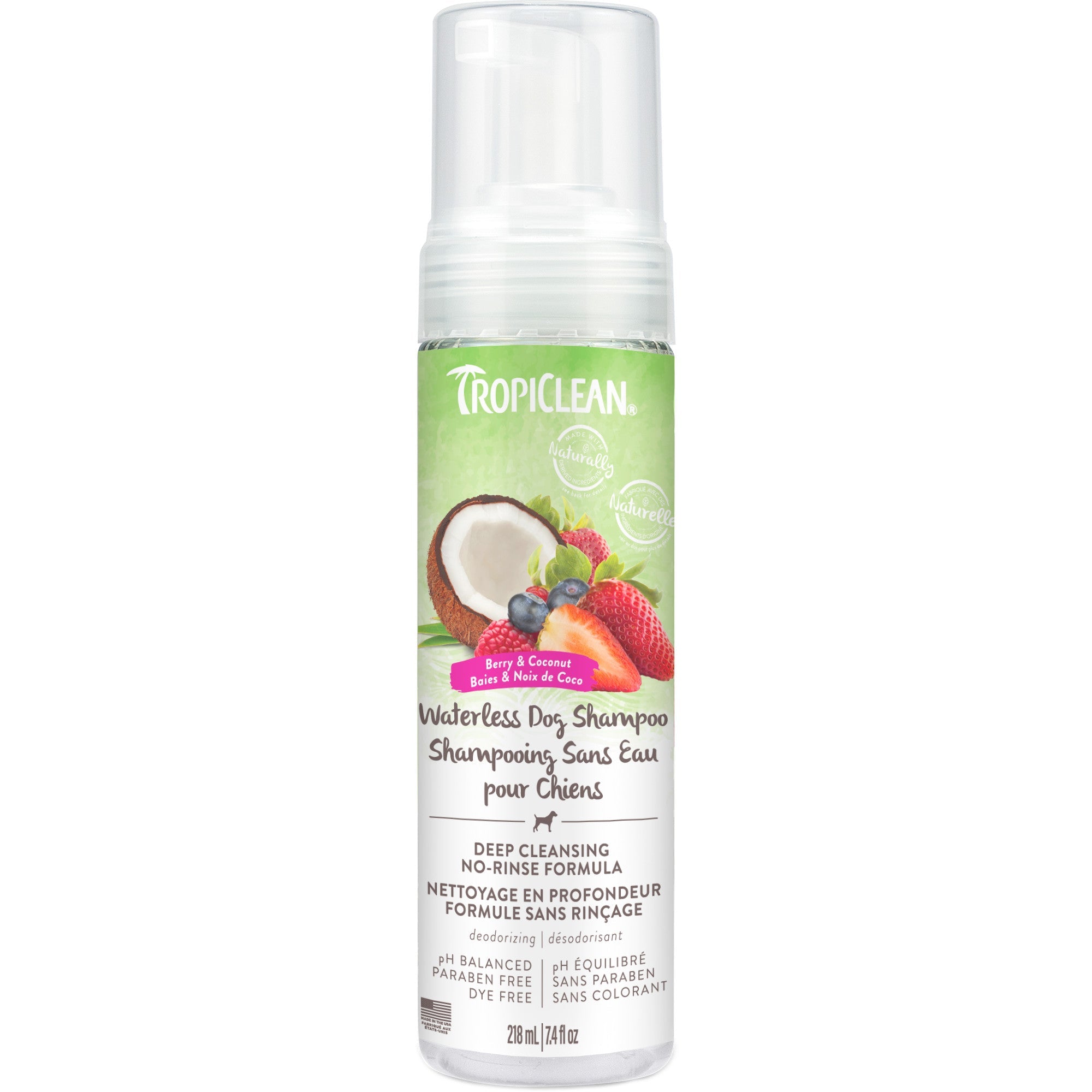Shampooing nettoyant en profondeur sans eau Tropiclean
