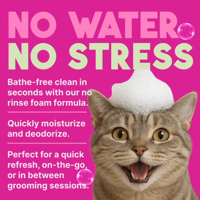 Shampoing nettoyant en profondeur sans eau Tropiclean Cat