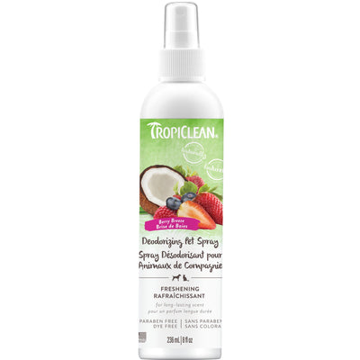 TropiClean Berry Breeze Deodorizing Spray for Pets