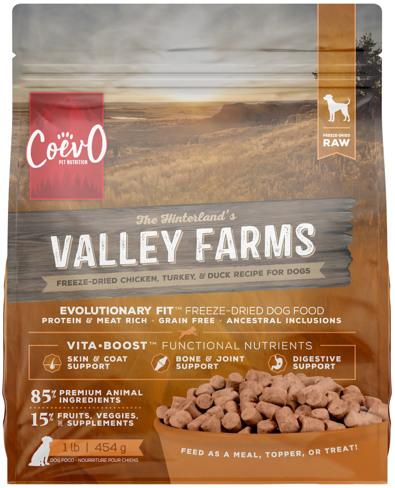 CoevO Freeze-Dried Raw Valley Farm Dog Food - Dog Food - CoevO - PetMax Canada