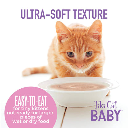 Tiki Baby Cat Weaning Puree Chicken & Chicken Liver Recipe in Broth