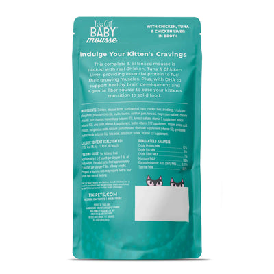 Tiki Cat Baby Mousse Chicken, Tuna, & Chicken Liver Recipe