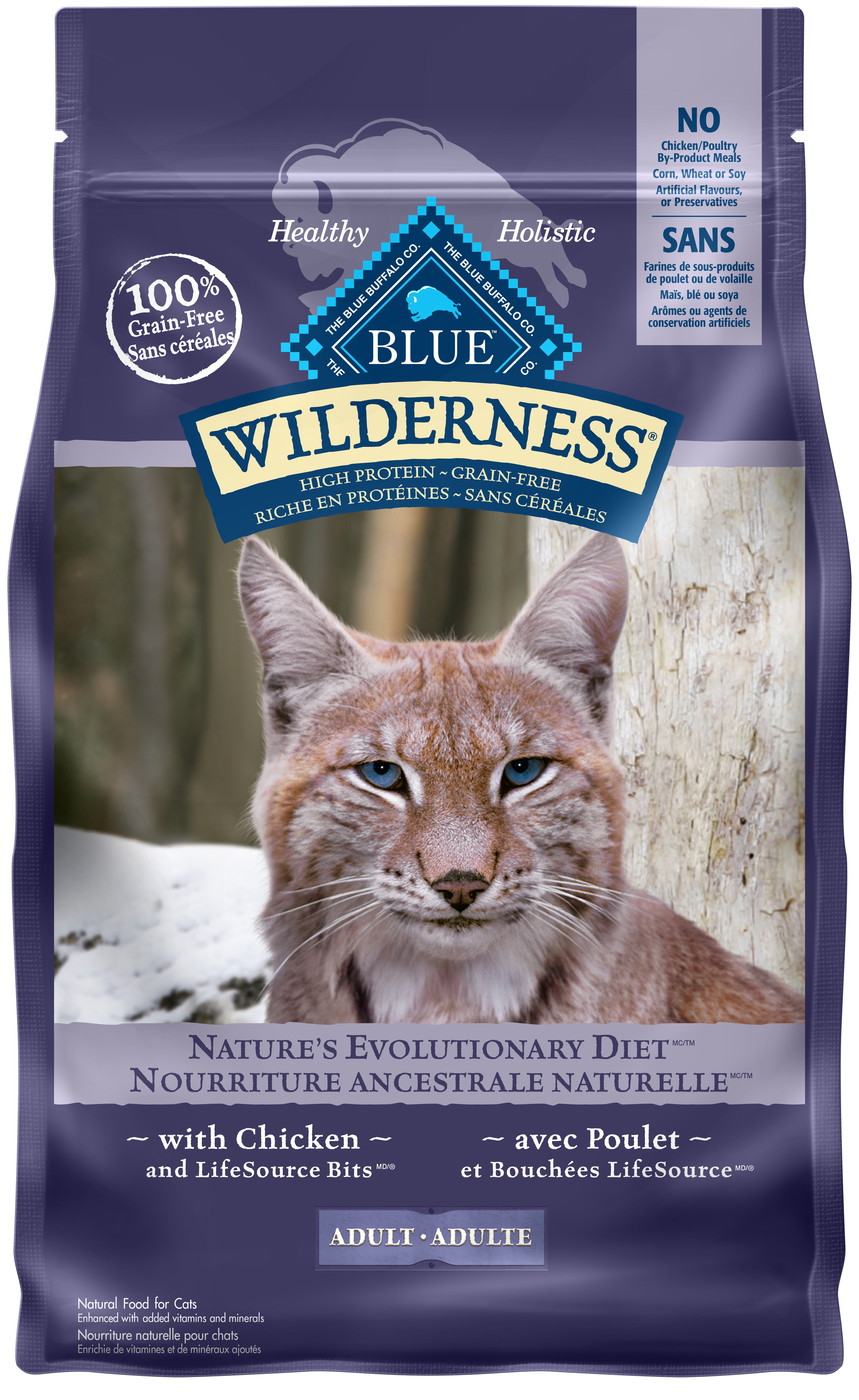 Blue Buffalo Wilderness Cat Food Adult Chicken - Cat Food - Blue Buffalo - PetMax Canada