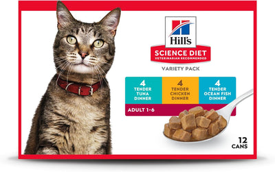 Hill's Science Diet Feline Tender Dinner Variety Pack Canned Cat Food
