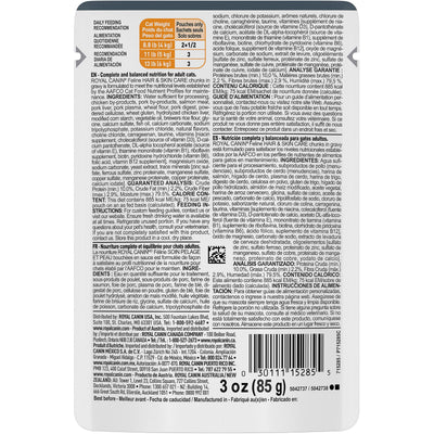 Royal Canin Cat Pouches Chunks In Gravy Adult Hair & Skin - 85g - Canned Cat Food - Royal Canin - PetMax Canada