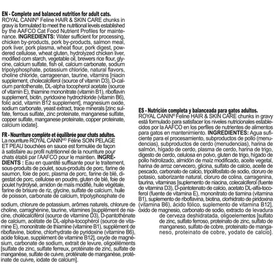 Royal Canin Cat Pouches Chunks In Gravy Adult Hair & Skin - 85g - Canned Cat Food - Royal Canin - PetMax Canada