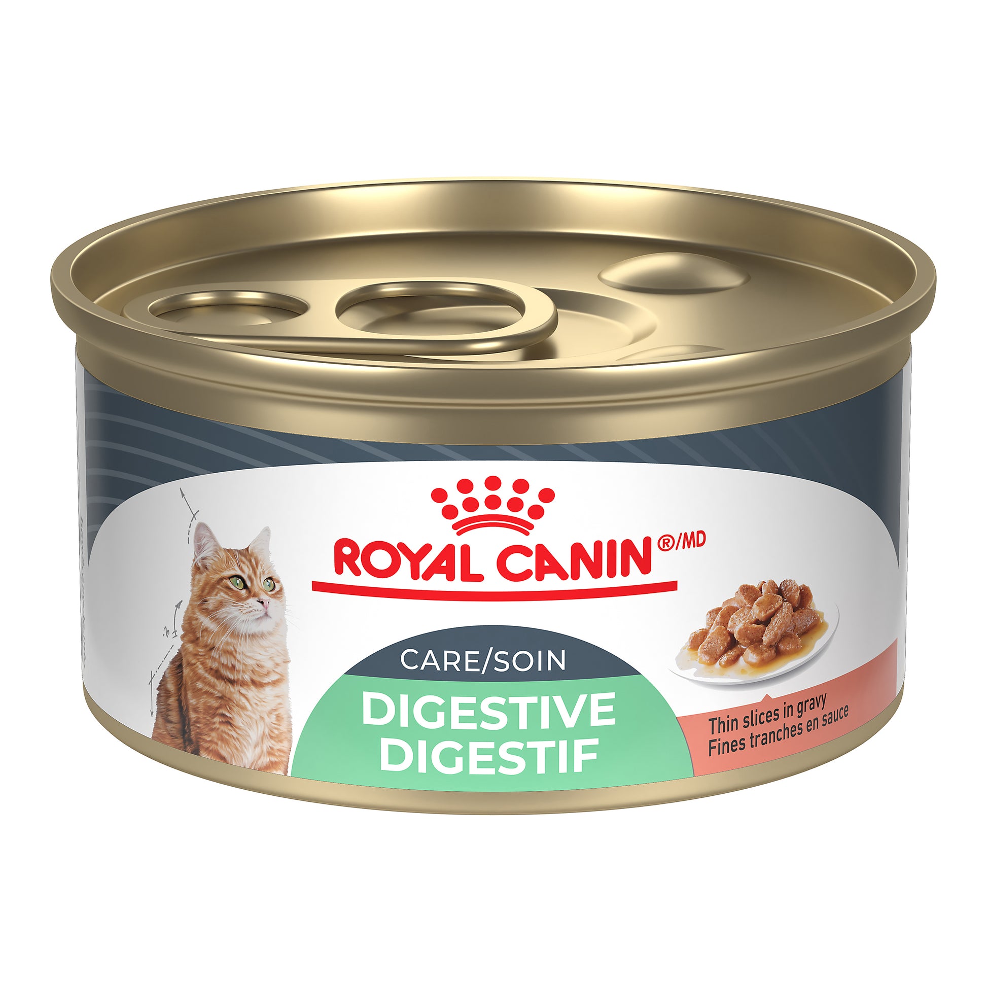 Royal Canin Canned Cat Food Digest Sensitive Thin Slices In Gravy  Canned Cat Food  | PetMax Canada