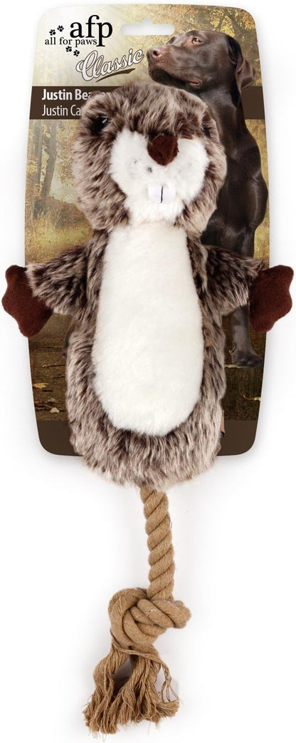 All For Paws Woodland Classic Justin Beaver Dog Toy