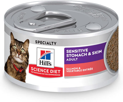 Hills Science Diet cat food variety pack on a white background