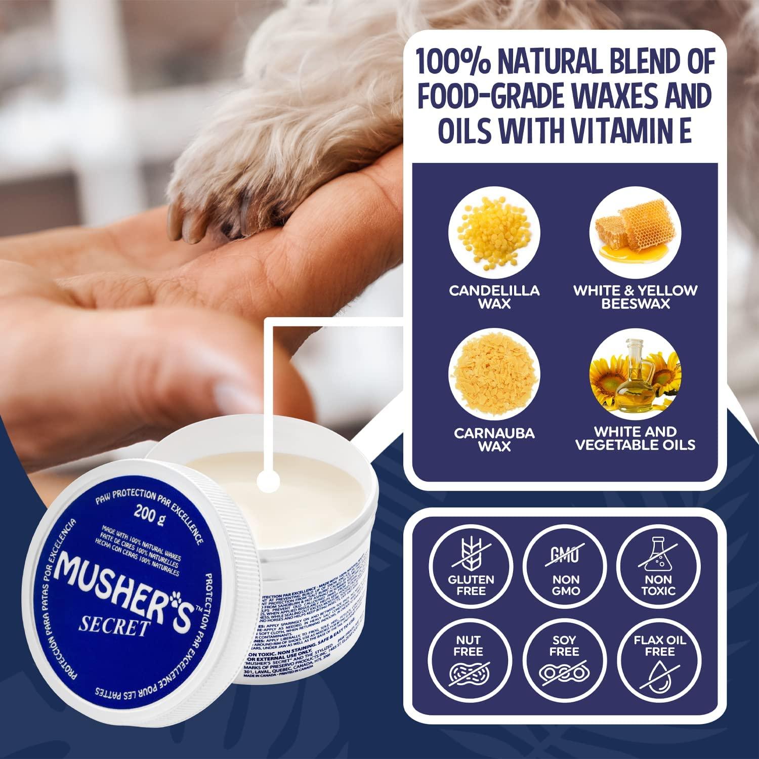 Musher's Secret Pet Paw Protection Wax - 60g - Dog Health Care - Musher's Secret - PetMax Canada