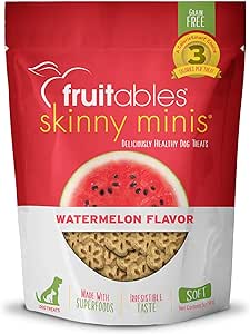 Fruitables Skinny Minis Watermelon Flavor Soft & Chewy Dog Treats 141g (5oz) Dog Treats 141g (5oz) | PetMax Canada