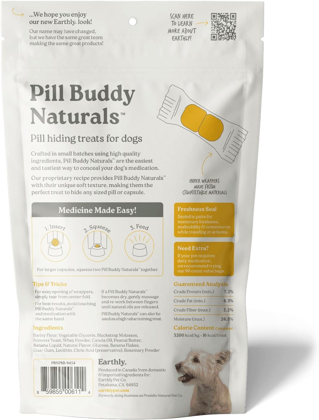 Presidio Pill Buddy Naturals Peanut Butter And Banana