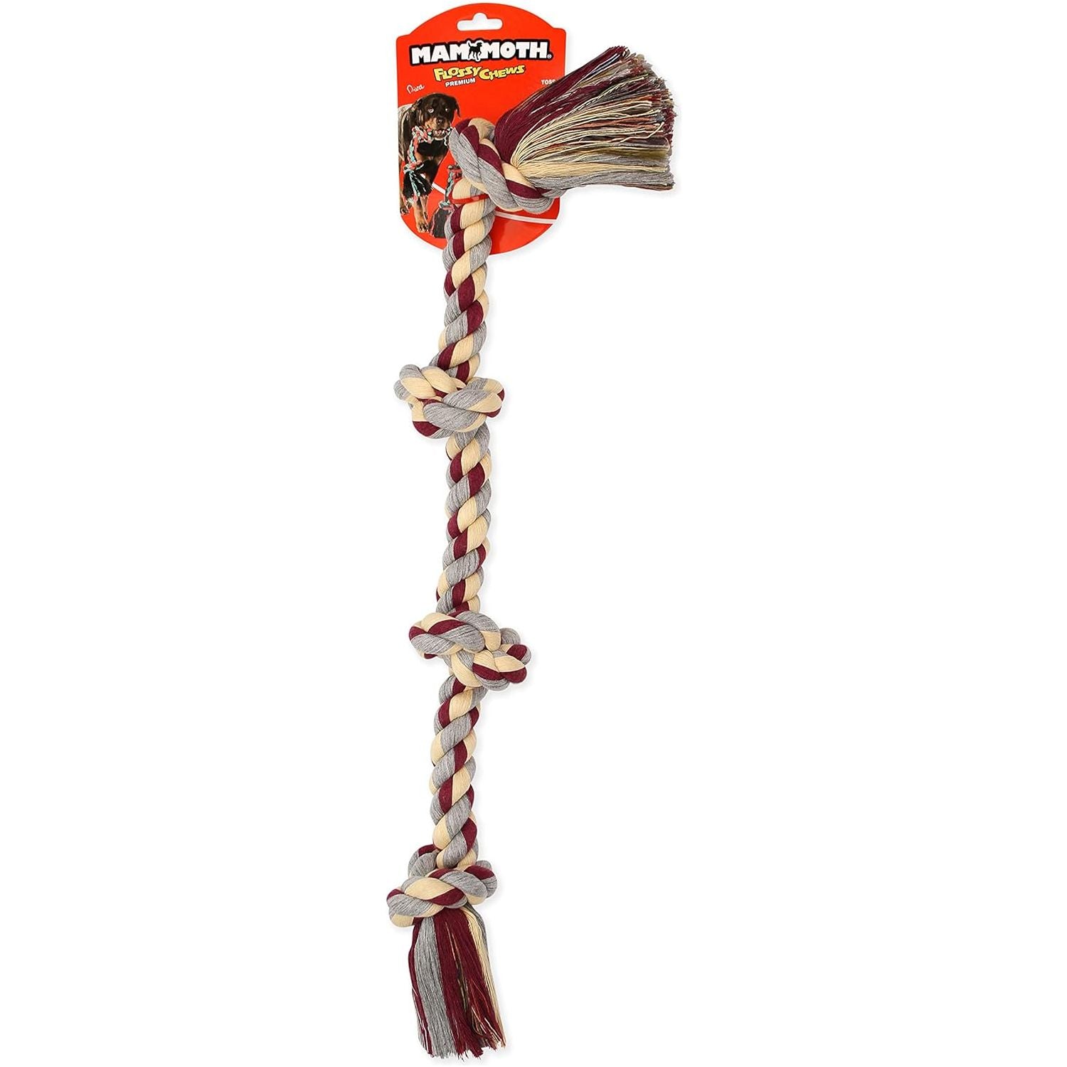 Mammoth Rope Bone 4 Knot Tug – PetMax