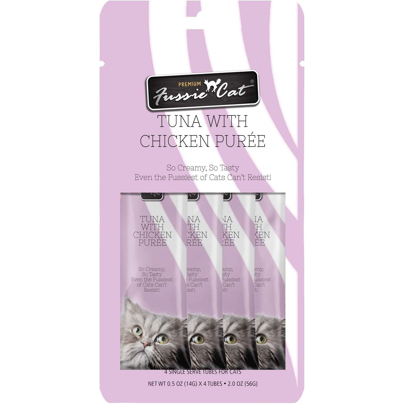 Fussie Cat Puree Tubes Tuna with Chicken in Goats Milk