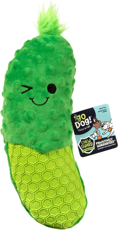 goDog Tough 'N Texture Dillbert Pickle Dog Toy - Dog Toy - goDog - PetMax Canada