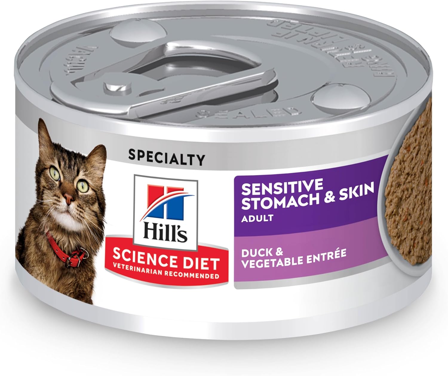 Hills Science Diet cat food variety pack on a white background