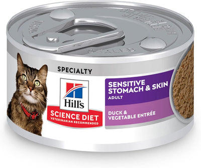 Hills Science Diet cat food variety pack on a white background