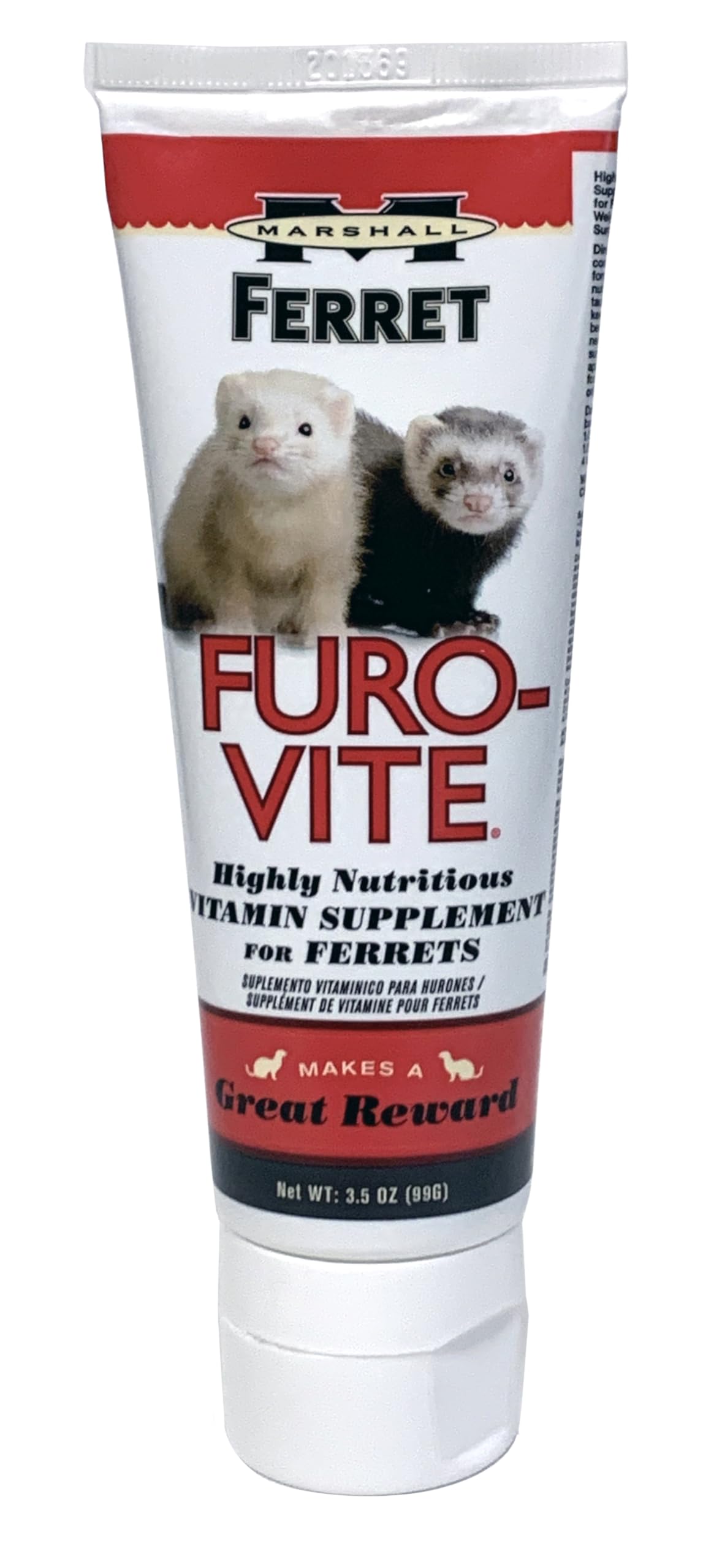 Marshall Furo-Vite Vitamin Supplement Paste for Ferrets - Front of 3.5 oz tube - Marshall - PetMax Canada