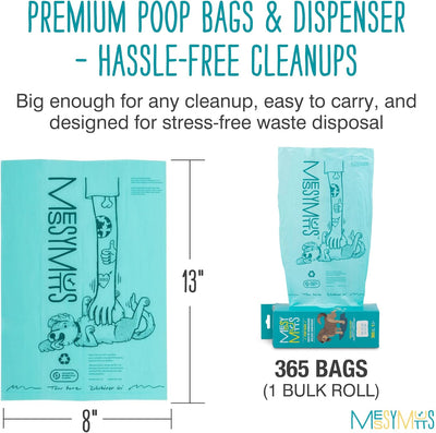 Messy Mutts Advanced Biorecycle Bulk Roll Poop Bags
