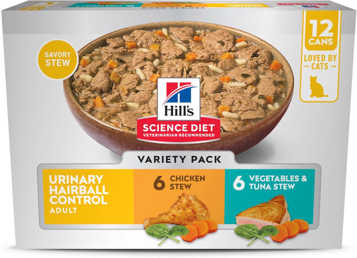 Hill's Science Diet Feline Urinary & Hairball Control Variety Pack Canned Cat Food