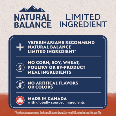 Nourriture pour chiens Natural Balance Limited Ingredient Diet Saumon et patates douces