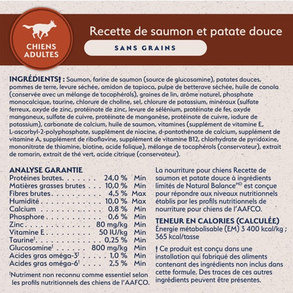 Natural Balance Limited Ingredient Diet Salmon & Sweet Potato Dog Food