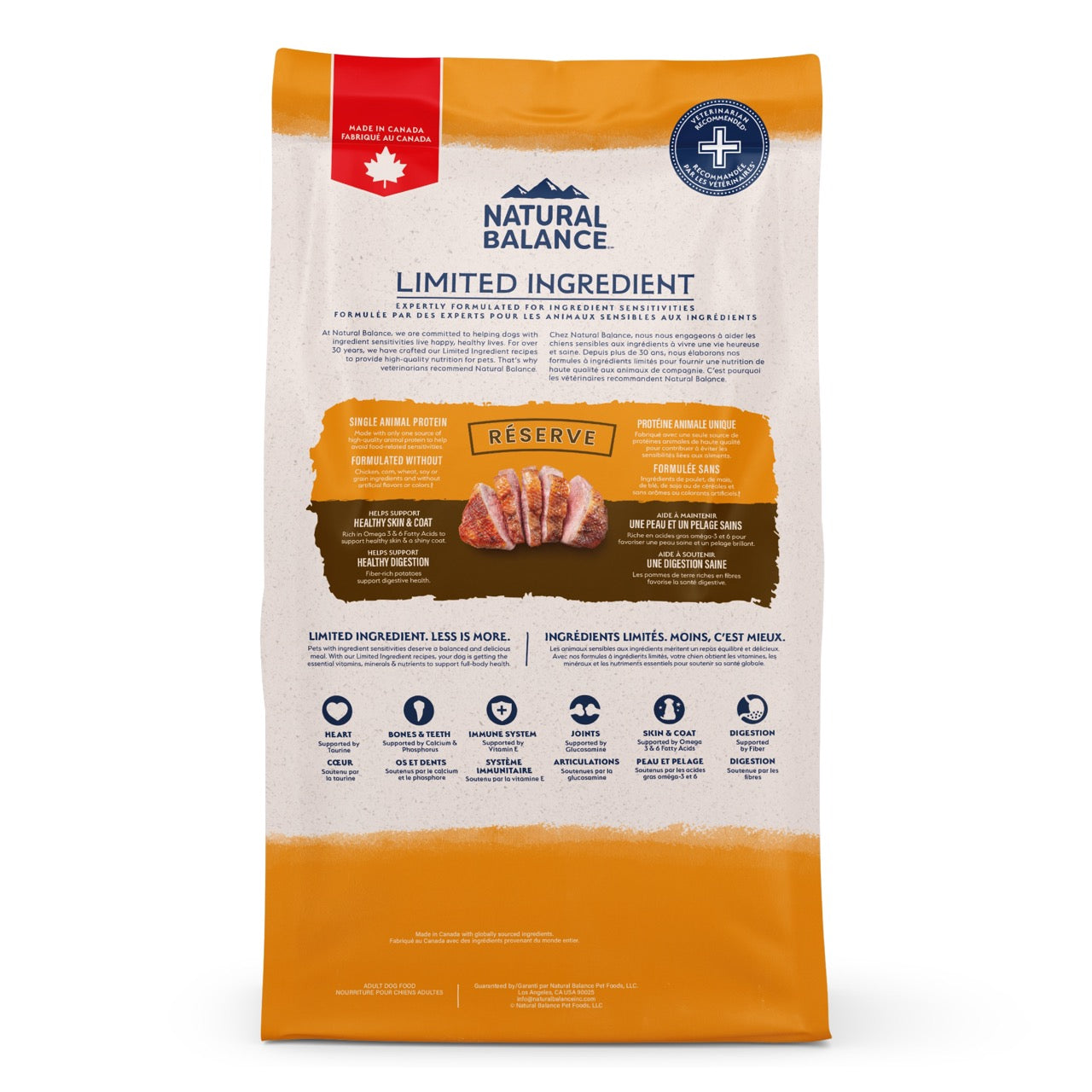 Natural Balance Limited Ingredient Diet Grain Free Duck and Potato Dog Food