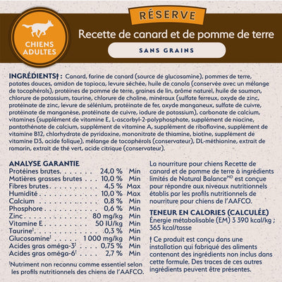 Natural Balance Limited Ingredient Diet Grain Free Duck and Potato Dog Food