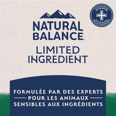 Natural Balance Limited Ingredient Diet Repas d'agneau et riz Nourriture pour chiens