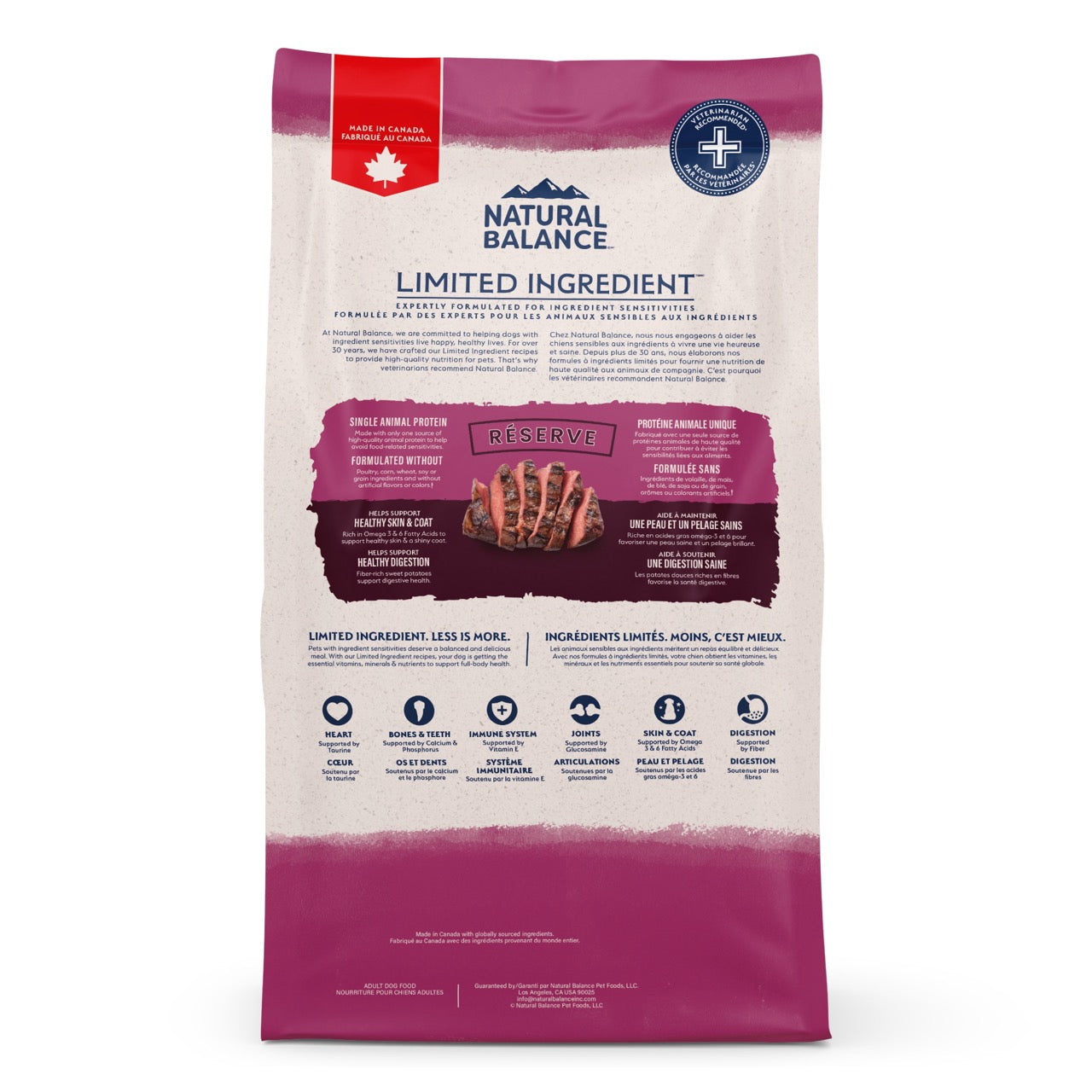 Natural Balance Limited Ingredient Diet Sweet Potato & Venison Dog Food