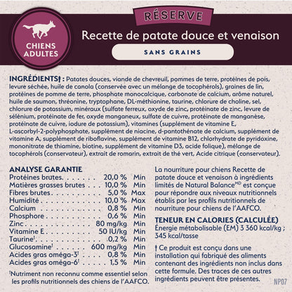 Natural Balance Limited Ingredient Diet Sweet Potato & Venison Dog Food