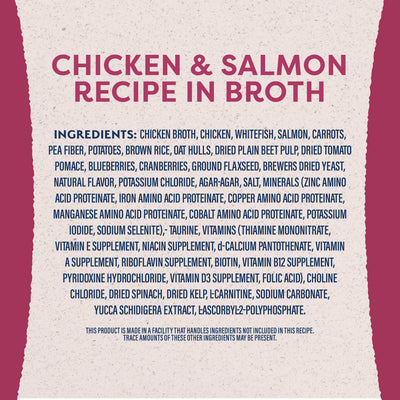Natural Balance Original Ultra Fat Dogs Chicken & Salmon Low Calorie Wet Dog Food - 368g - ingredient panel graphic (3000x3000) - Natural Balance - PetMax Canada