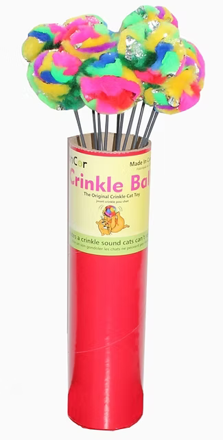 Cancor Cat Toy Crinkleball Wand