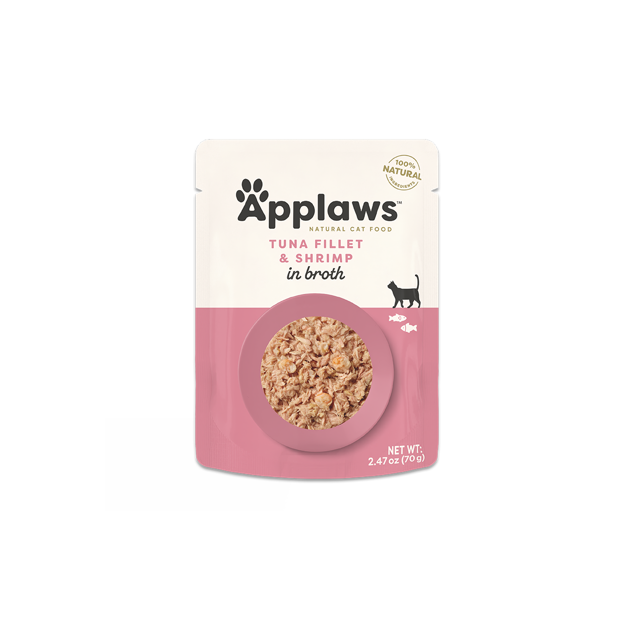 Applaws Cat Pouch Thon avec crevettes du Pacifique dans un bouillon