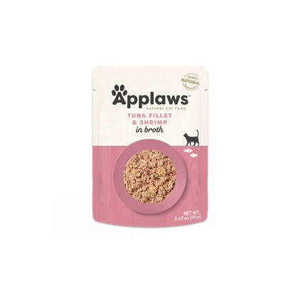 Applaws Cat Pouch Thon avec crevettes du Pacifique dans un bouillon