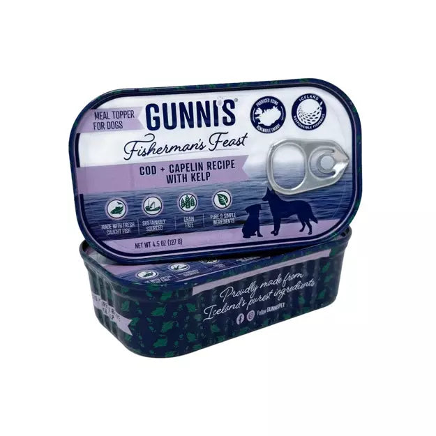 Gunni's Pet Cod  & Capelin Recipe With Kelp Food Topper For Dogs