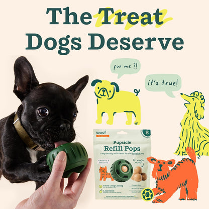 Woof Pupsicle Refill Pops Peanut Butter & Beef