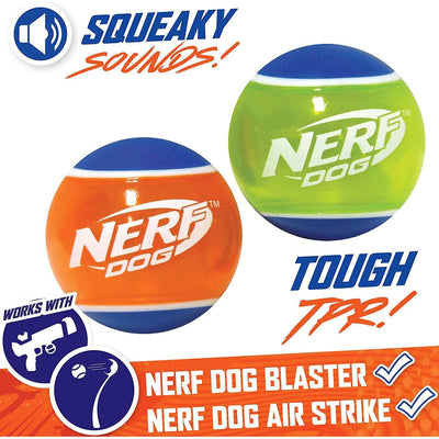 Nerf Puppy & Small Dog TPR Ball Dog Toy - 2 inches (5cm) / 2 Pack - Dog Toys - Nerf - PetMax Canada