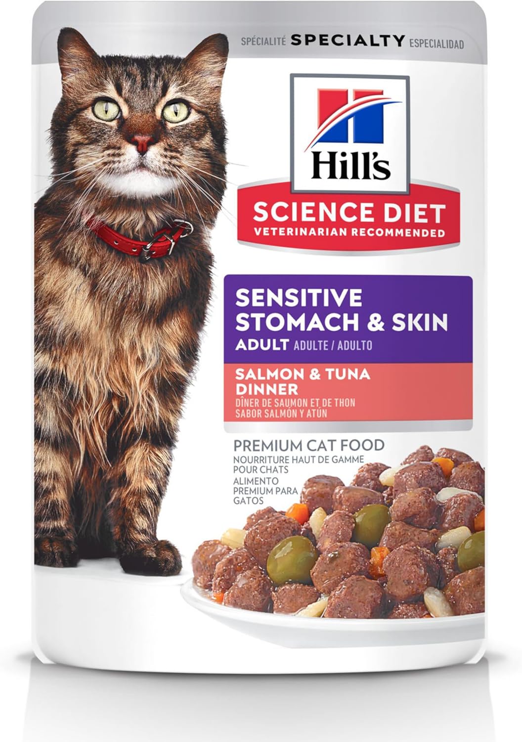 Hill's Science Diet Feline Sensitive Stomach & Skin Variety Pack Pouches Cat Food