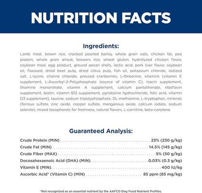 Science Diet Canine Puppy Large Breed Lamb