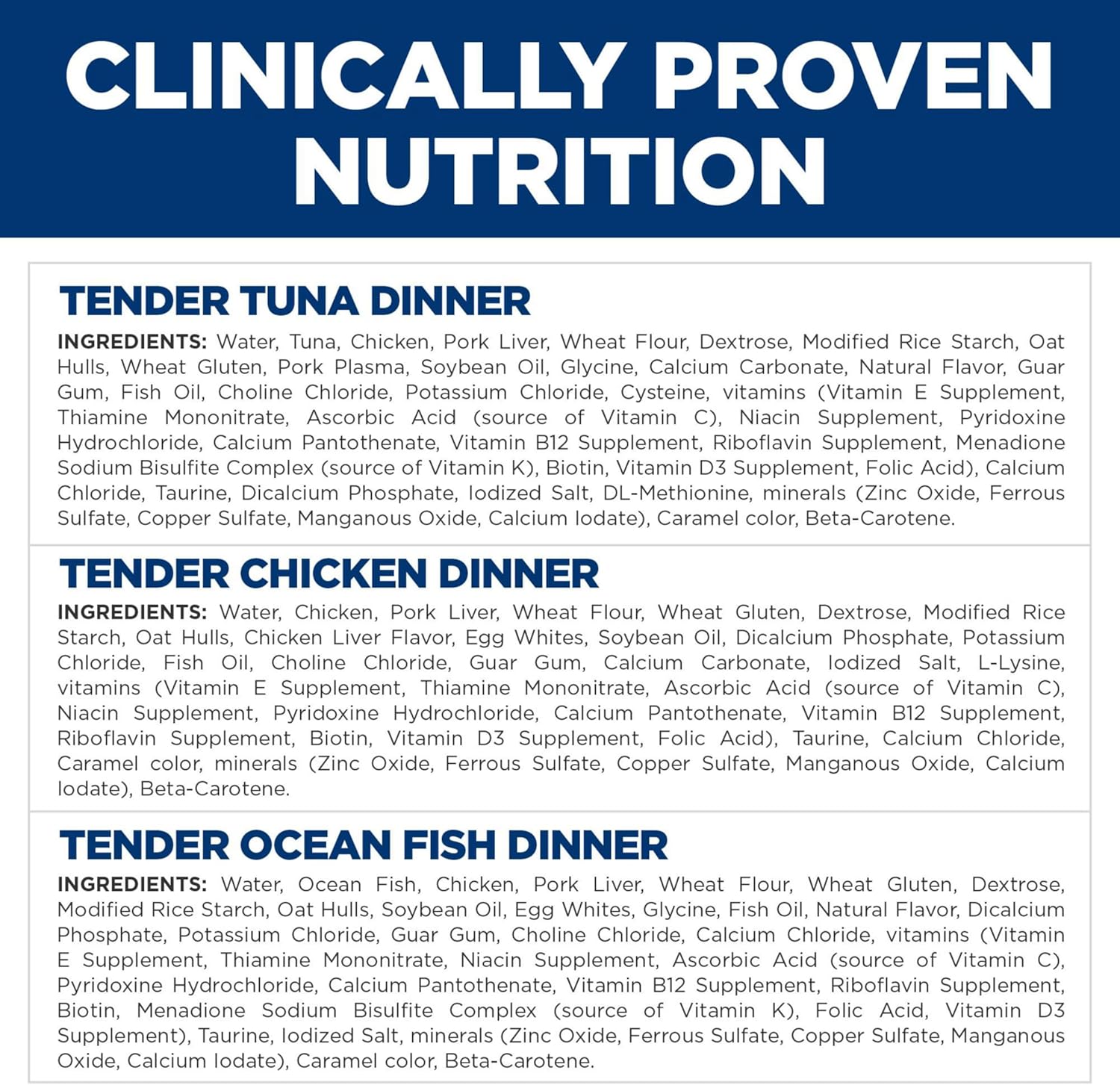 Hill's Science Diet Feline Tender Dinner Variety Pack Canned Cat Food