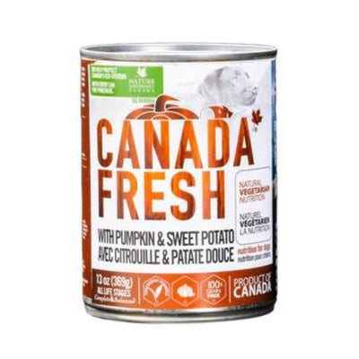 Canada Fresh Pumpkin & Sweet Potato Vegetarian Canned Dog Food - 369g Can - Canada Fresh - PetMax Canada